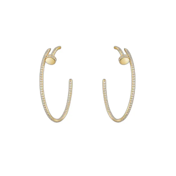 Nail earrings
