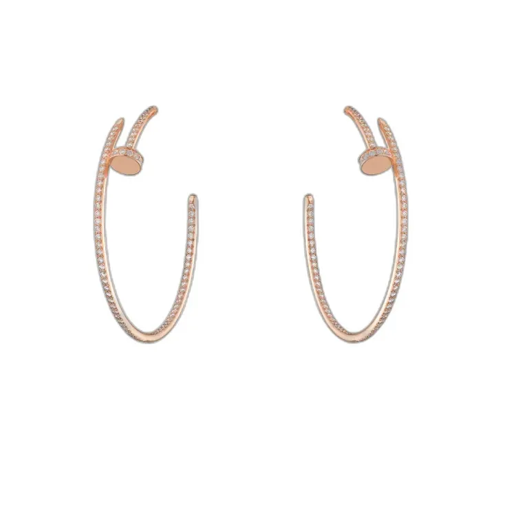 Nail earrings