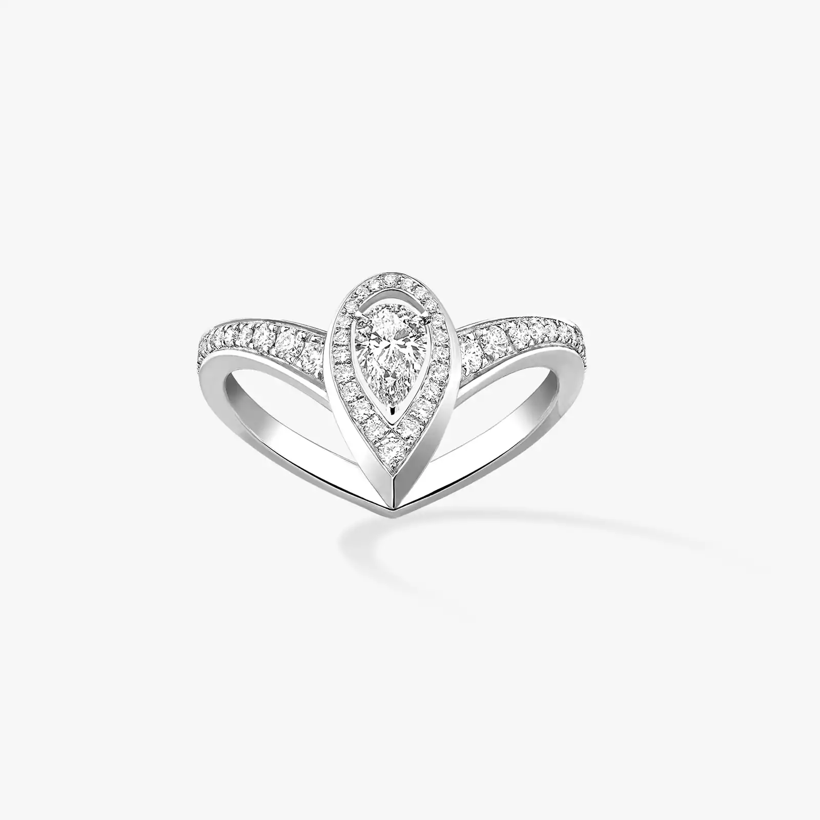 Round bangle slim 6 diamonds