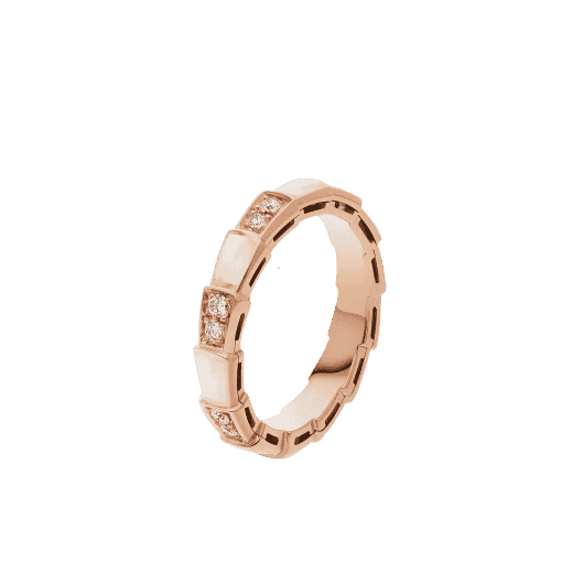 Round earrings in rose gold small