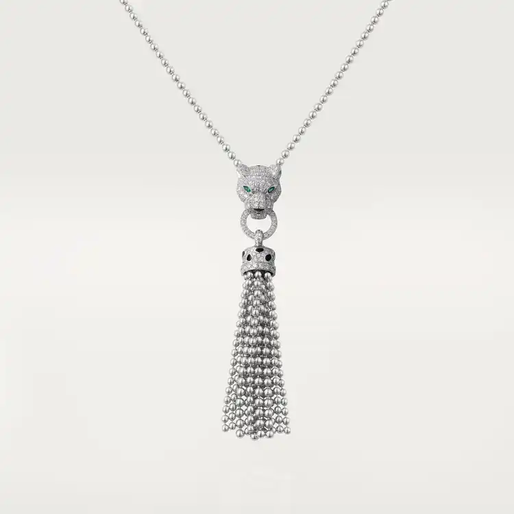 panther necklace full diamond