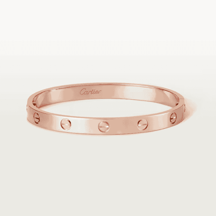 Round necklace rose gold