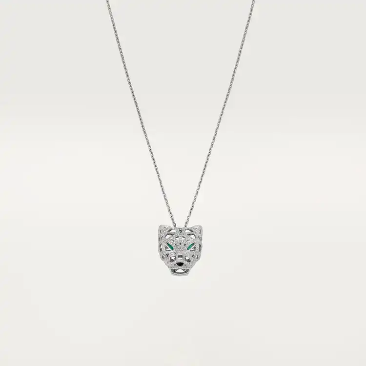 Panther ring full diamond in white gold