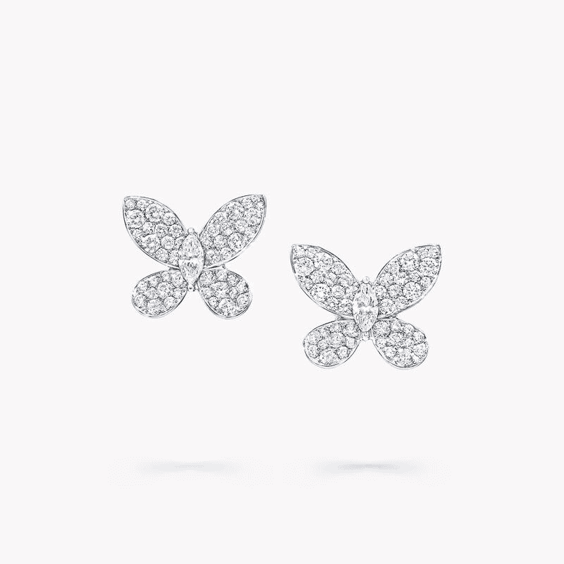 Flower ring full diamond