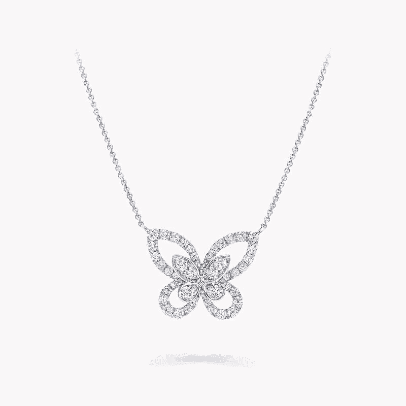 Flower long necklace