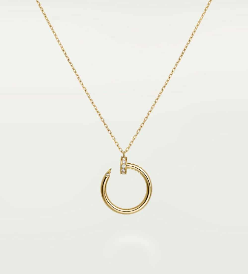 Round necklace rose gold